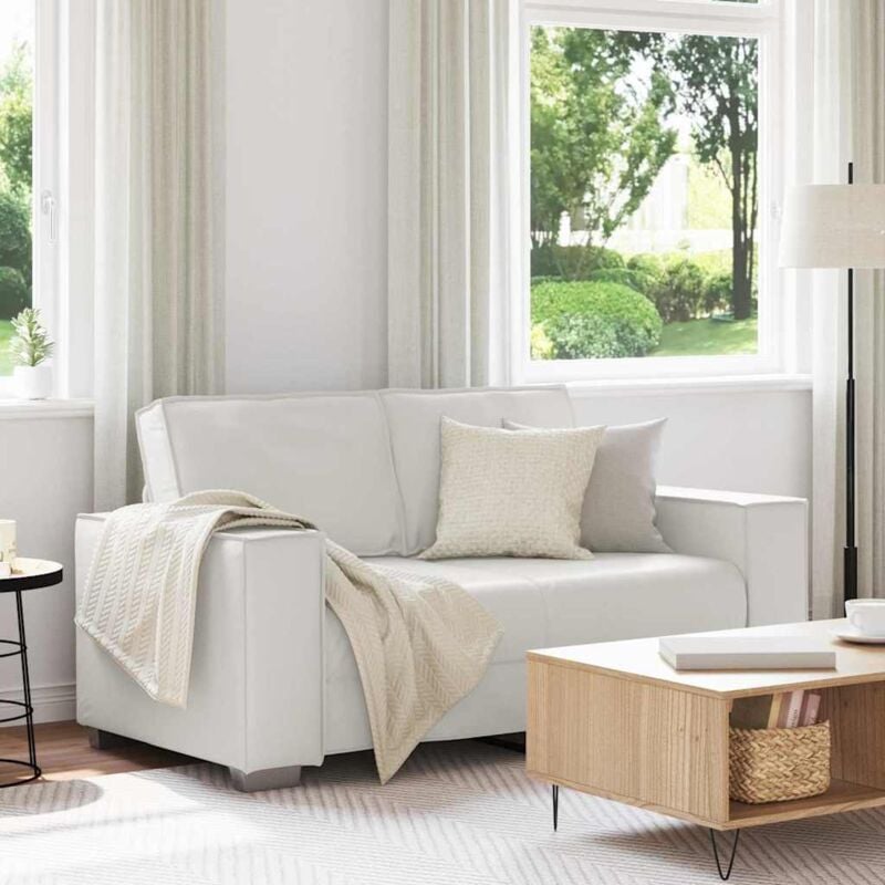 foto del prodotto vidaxl divanetto sofa bianco 120 cm in pelle sintetica
