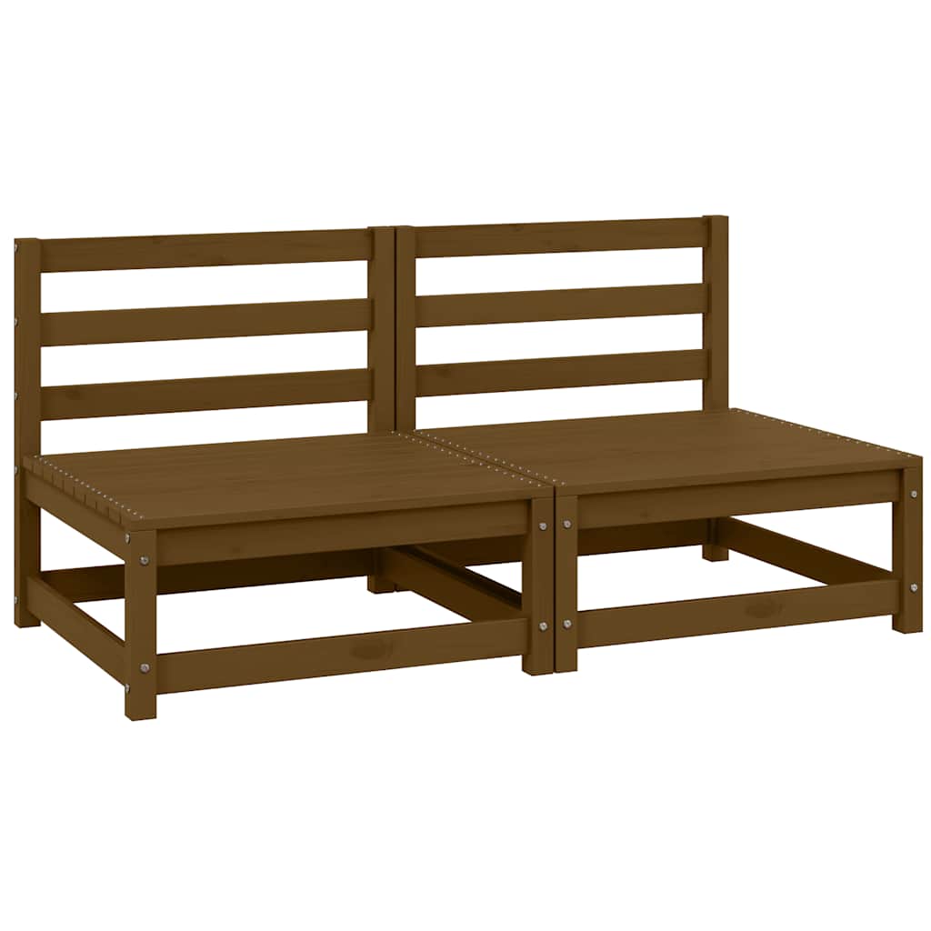 foto del prodotto vidaxl divani centrali da giardino 2pz ambra in legno massello di pino