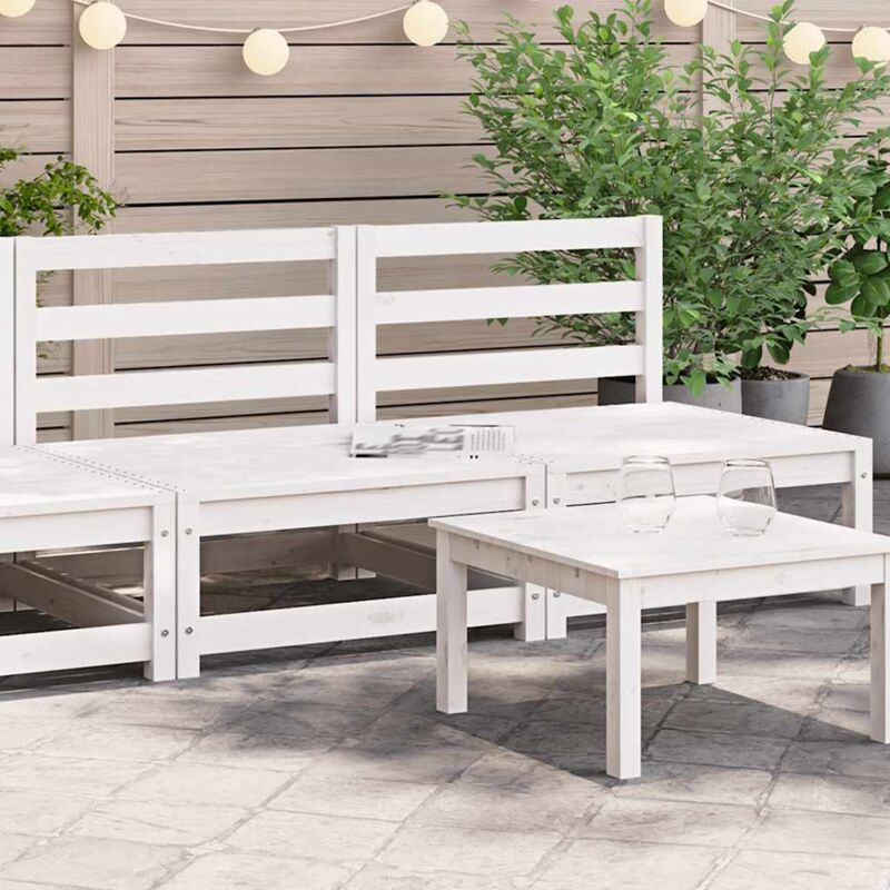 foto del prodotto vidaxl divani da giardino senza braccioli 2pz 70x70x67cm bianchi pino