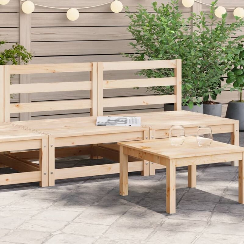 foto del prodotto vidaxl divani da giardino senza braccioli 2pz 70x70x67cm massello pino