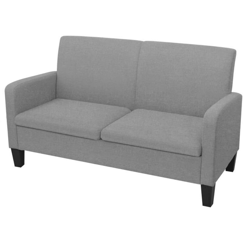 foto del prodotto vidaxl divano a 2 posti 135x65x76 cm grigio chiaro