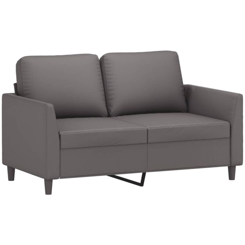 foto del prodotto vidaxl divano a 2 posti grigio 120 cm in similpelle