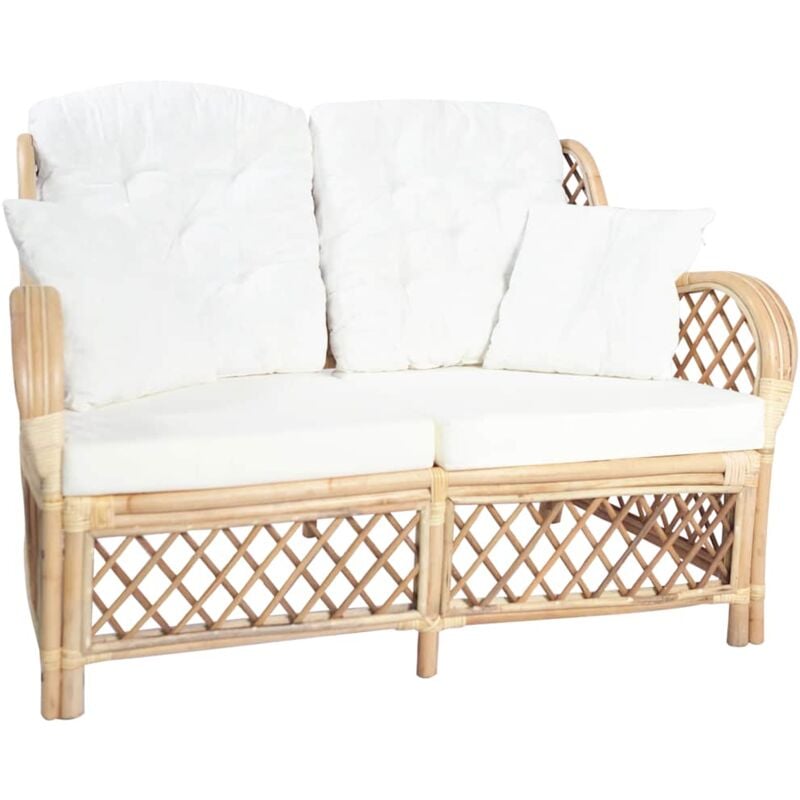 foto del prodotto vidaxl divano a 2 posti in rattan