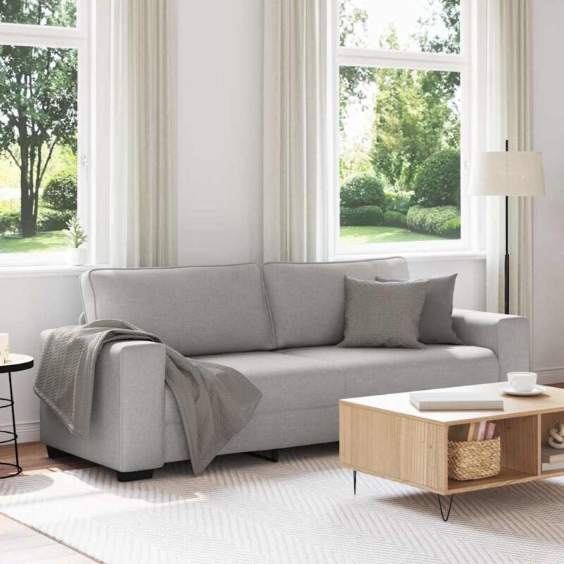 foto del prodotto vidaxl divano a 3 posti grigio nuvola 180 cm in tessuto