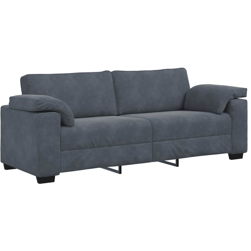 foto del prodotto vidaxl divano a 3 posti grigio scuro 178 cm in velluto