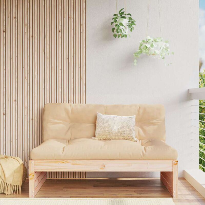 foto del prodotto vidaxl divano centrale 120x80 cm in legno massello di pino