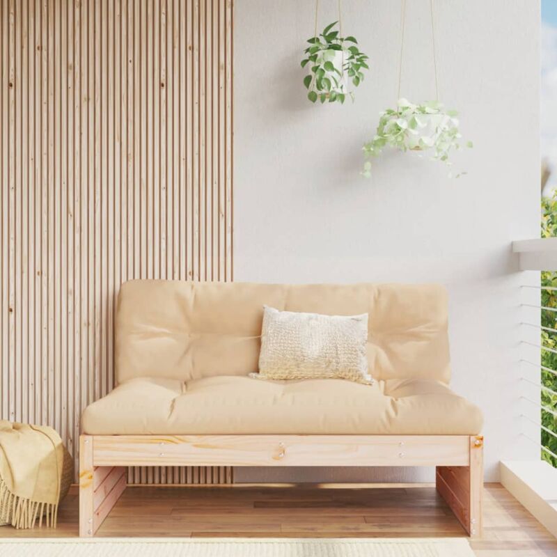 foto del prodotto vidaxl divano centrale da giardino 120x80 cm in legno massello di pino
