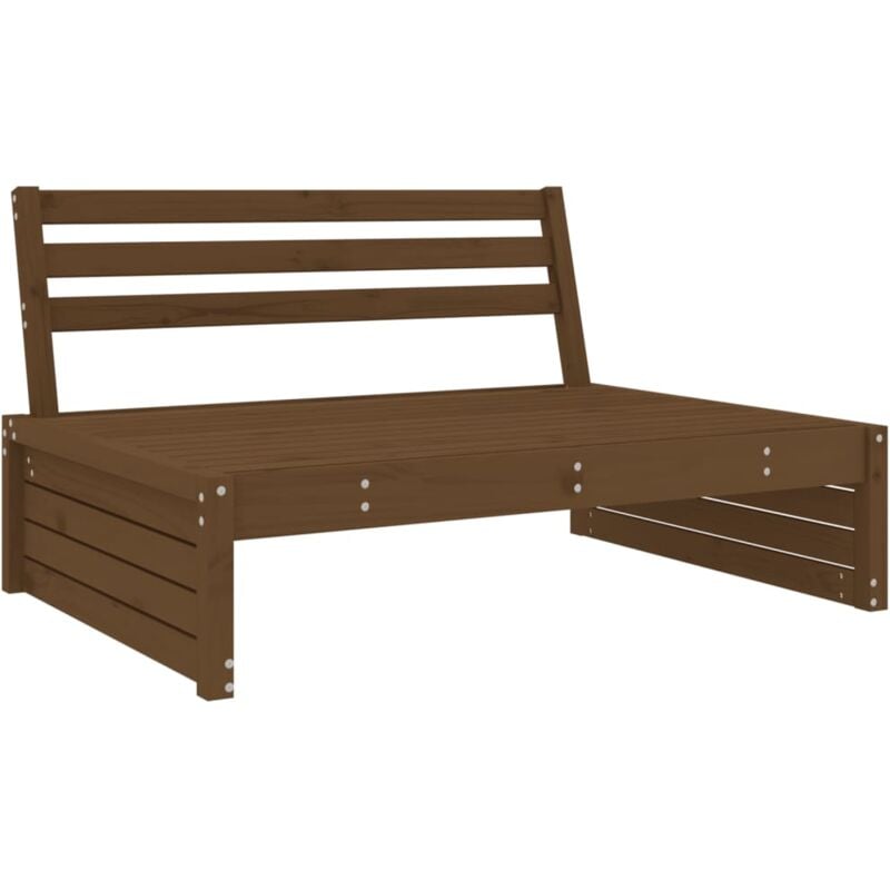 foto del prodotto vidaxl divano centrale giardino ambra 120x80 cm legno massello pino