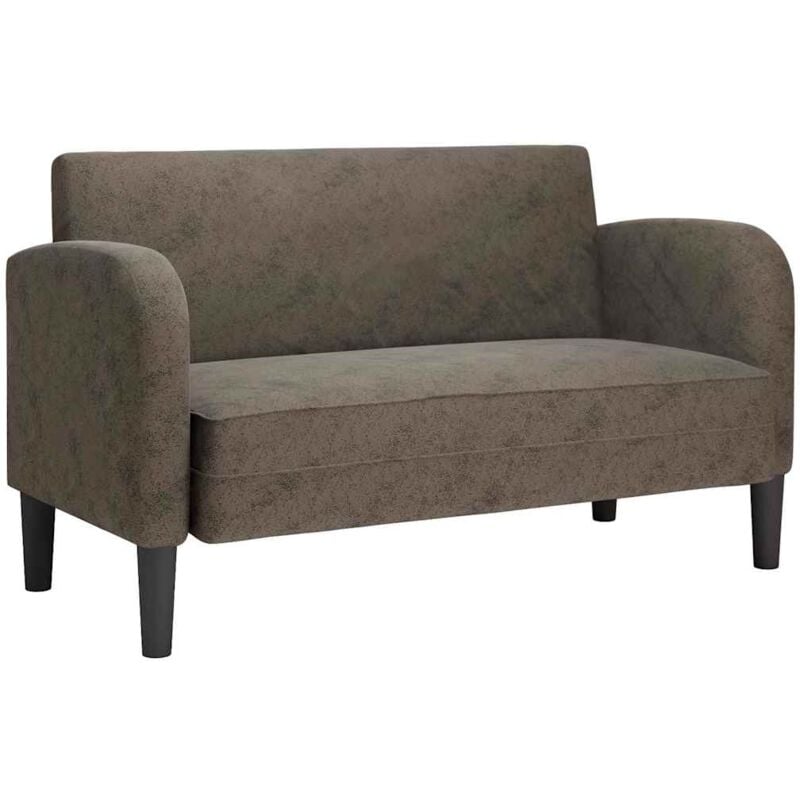 foto del prodotto vidaxl divano divanetto grigio scuro 110 cm in similpelle