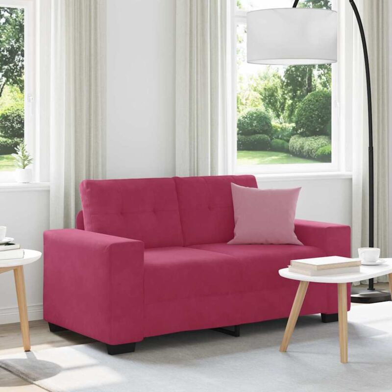 immagine 0 del prodotto vidaxl divano divanetto rosso vino 120 cm in velluto