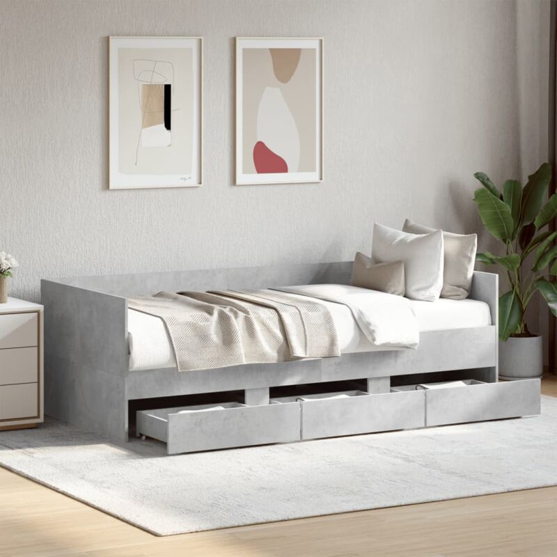 foto del prodotto vidaxl divano letto con cassetti senza materasso 100x200 cm