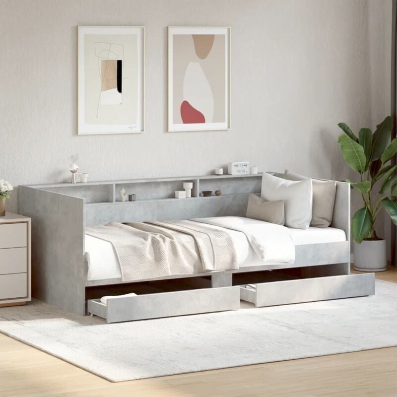 foto del prodotto vidaxl divano letto con cassetti senza materasso 90x190 cm