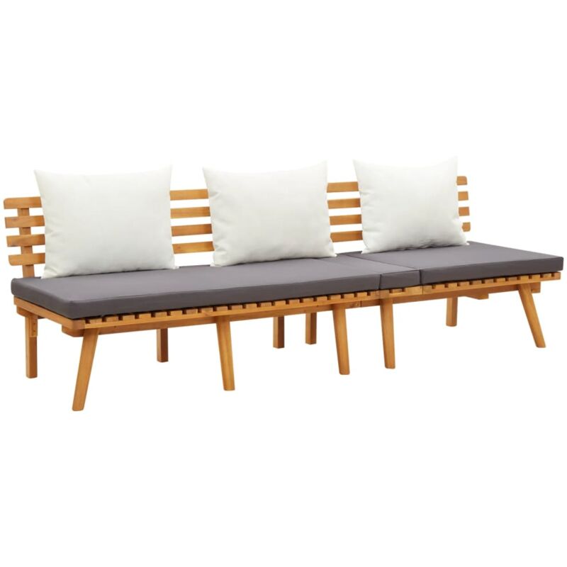 foto del prodotto vidaxl divano letto da giardino 200x65 cm in legno massello di acacia