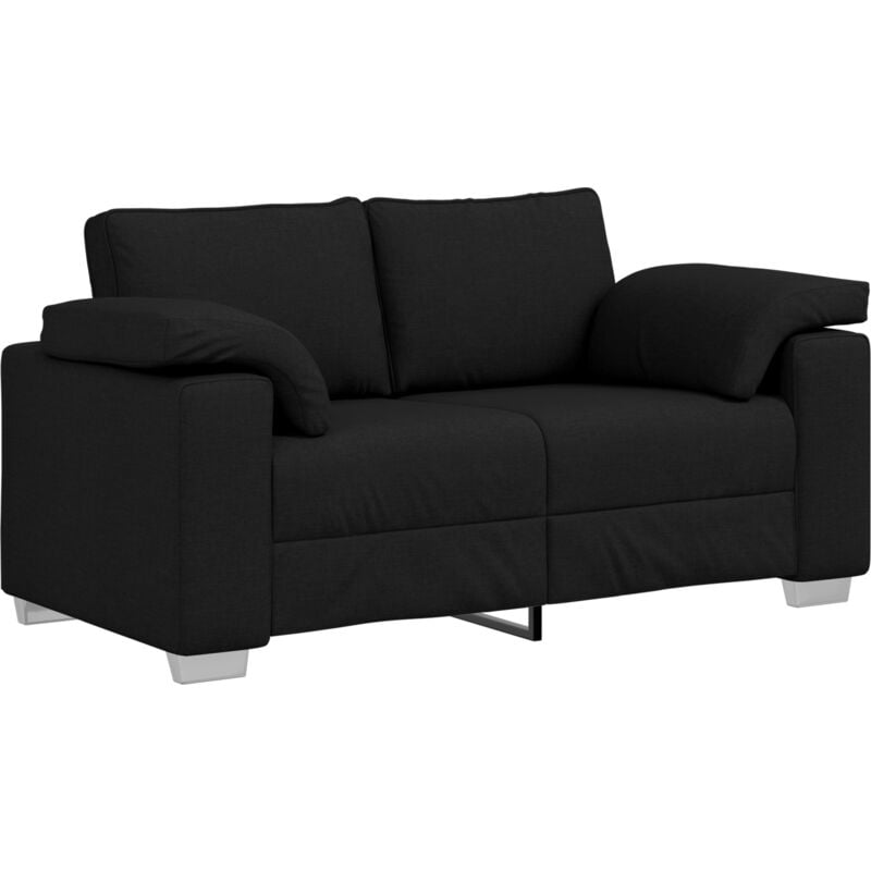 foto del prodotto vidaxl divano letto nero 120 cm in tessuto