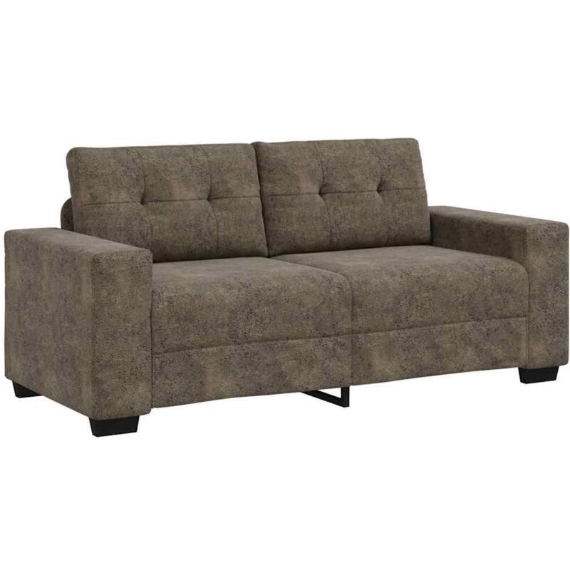 foto del prodotto vidaxl divano loveseat grigio scuro 140 cm in pelle sintetica