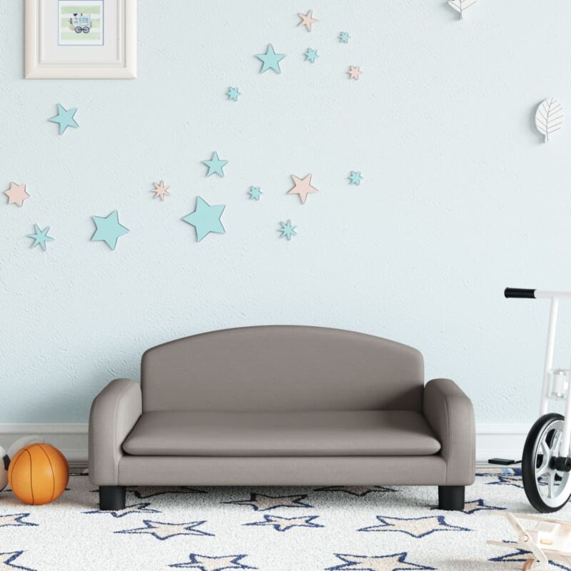 foto del prodotto vidaxl divano per bambini tortora 70x45x30 cm in tessuto 395733