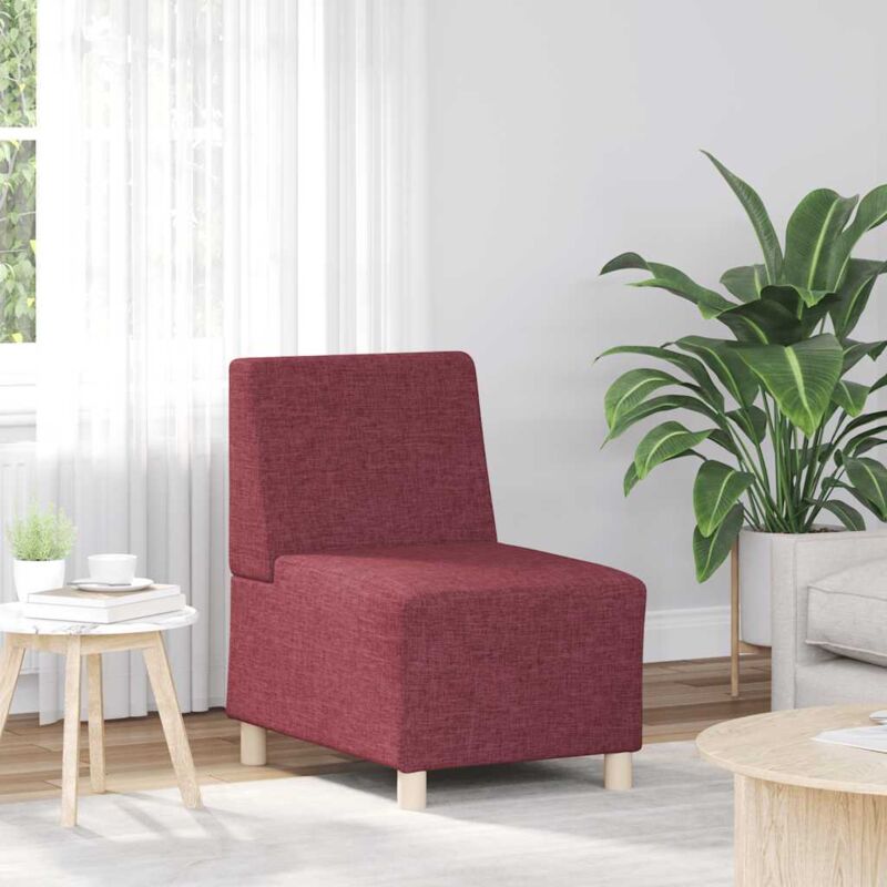 foto del prodotto vidaxl divano sedia rosso vino 55 cm in tessuto 667576