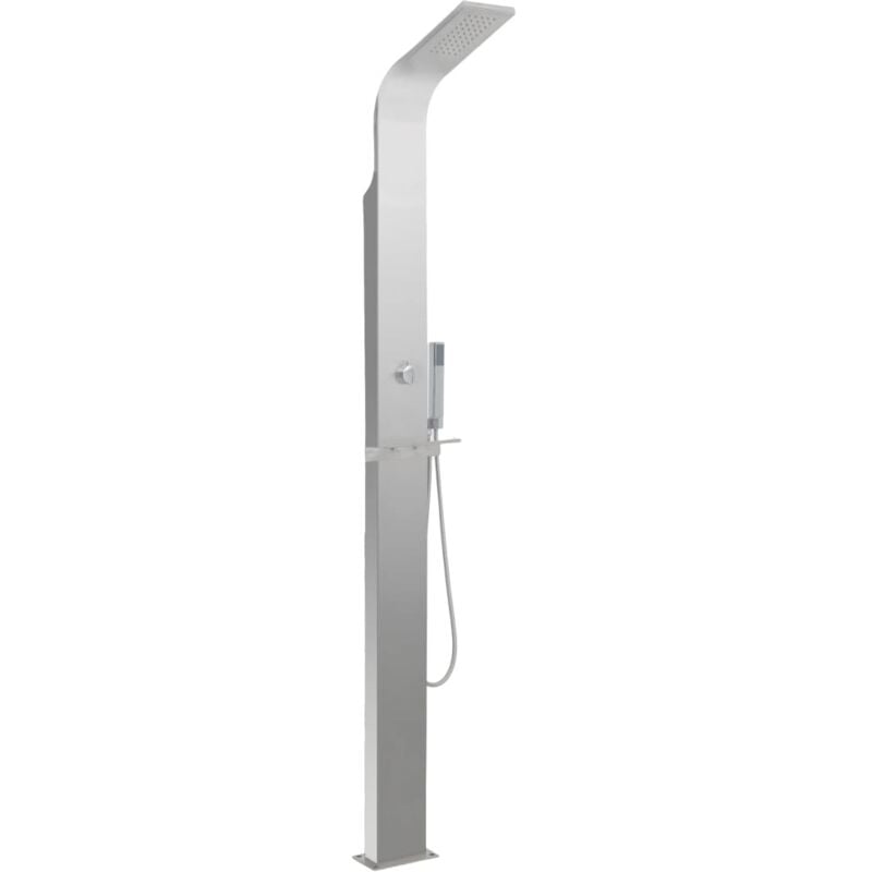 foto del prodotto vidaxl doccia da giardino in acciaio inox curva