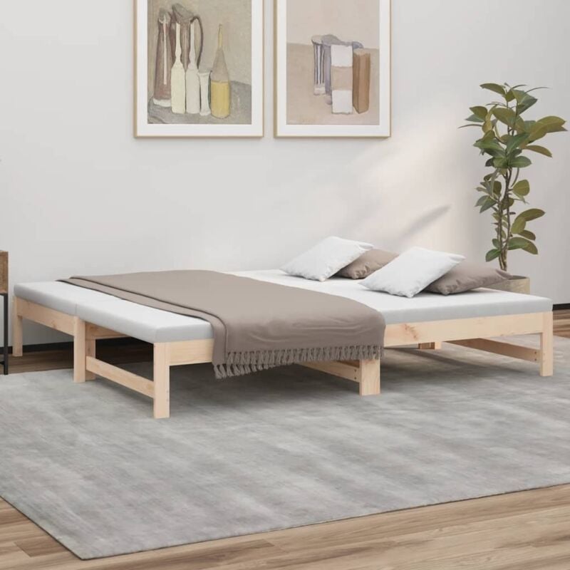 foto del prodotto vidaxl dormeuse estraibile 2x(90x190) cm legno massello di pino