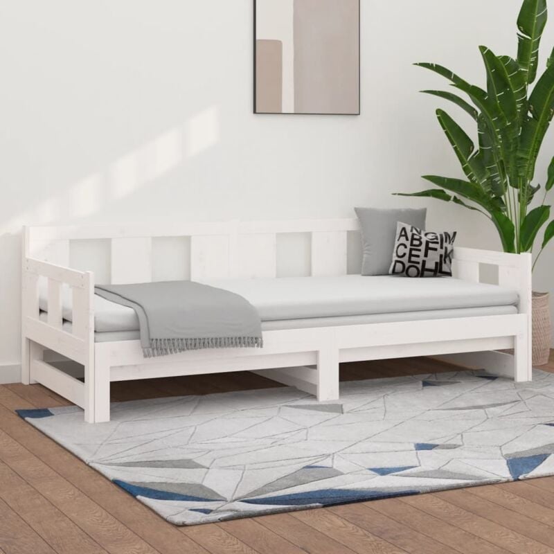 foto del prodotto vidaxl dormeuse estraibile bianca legno massello di pino 2x 90x190 cm