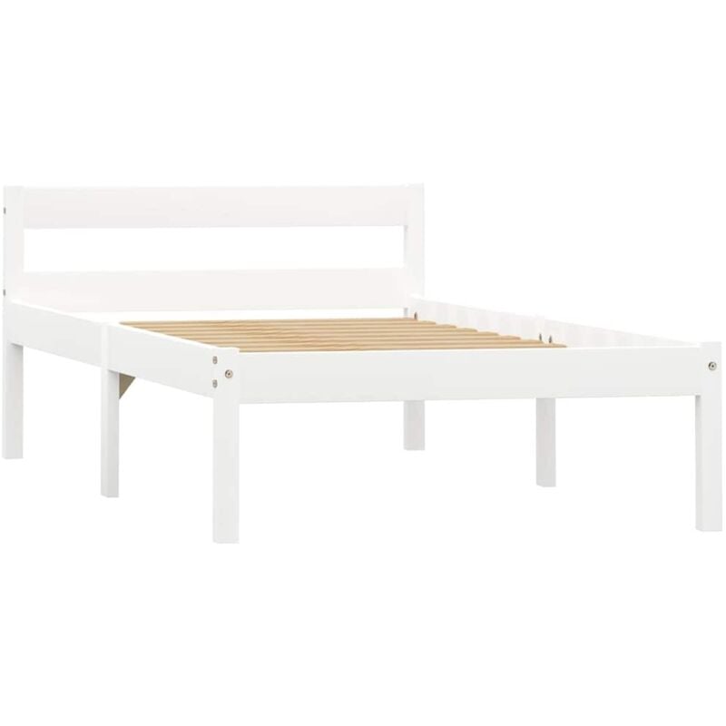 foto del prodotto vidaxl dormeuse estraibile senza materasso bianca legno pino 100x200cm