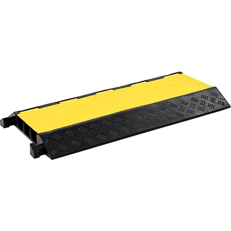 foto del prodotto vidaxl dosso passacavi con 3 canali in gomma 93 cm 913552