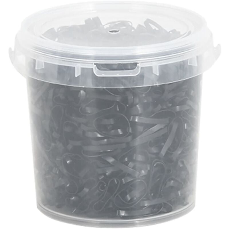 foto del prodotto vidaxl elastici per trecce cavallo 1500 pz neri in silicone