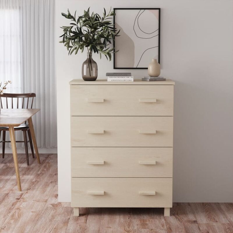 foto del prodotto vidaxl elegante cassettiera disponibile in diversi colori design moderno e 4 cassetti colore marrone
