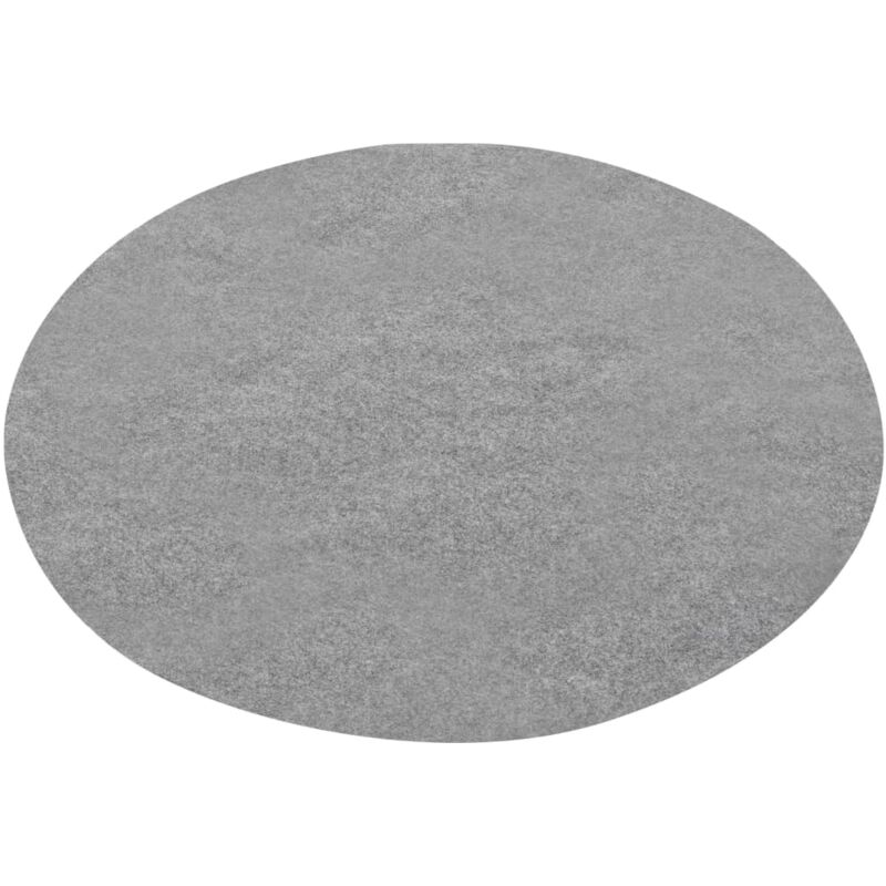 foto del prodotto vidaxl erba artificiale con tacchetti d. 130 cm grigio rotondo