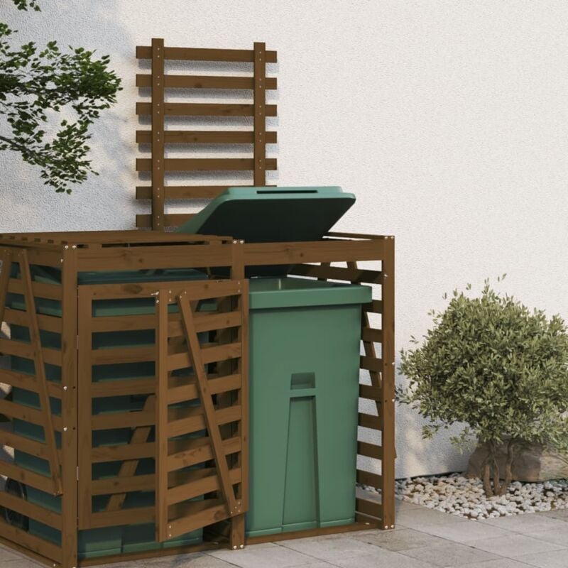 foto del prodotto vidaxl estensione copribidone ambra in legno massello di pino