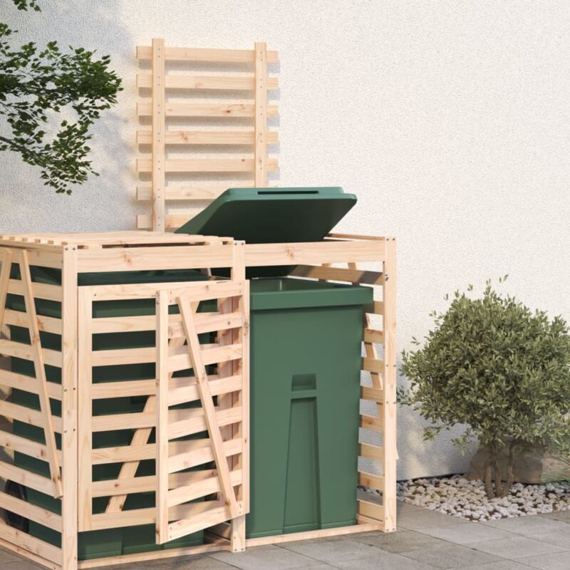 foto del prodotto vidaxl estensione copribidone in legno massello di pino