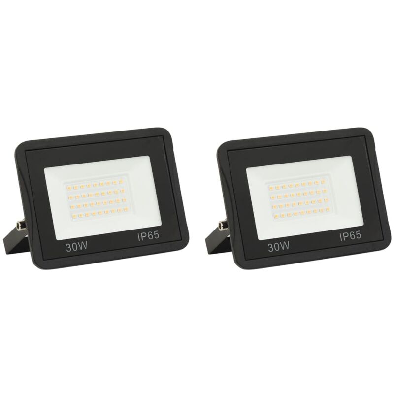 foto del prodotto vidaxl faretti a led 2 pz 30 w bianco caldo