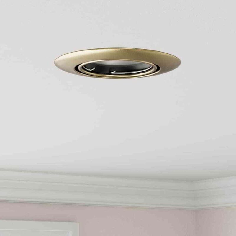 foto del prodotto vidaxl faretti incassati 24 pcs rotondi gu10 ottone 90 mm acciaio