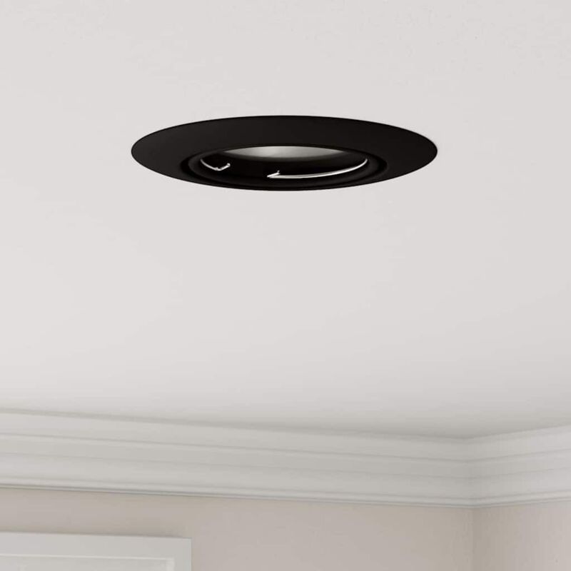 foto del prodotto vidaxl faretti incassati 6 pezzi tondo gu10 nero 90 mm acciaio