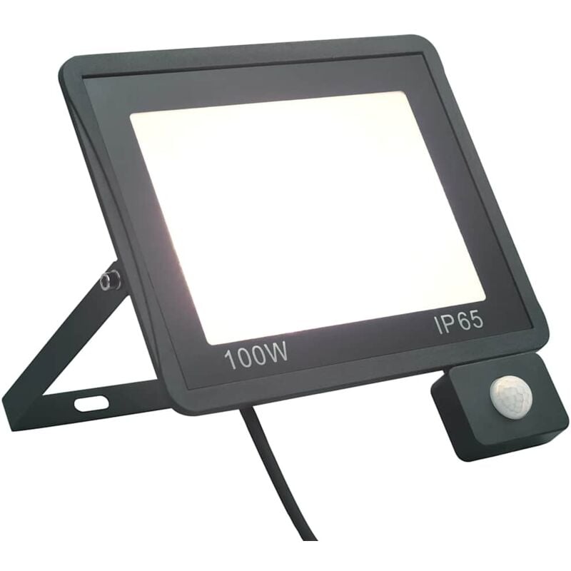 foto del prodotto vidaxl faretto a led con sensore 100 w bianco freddo