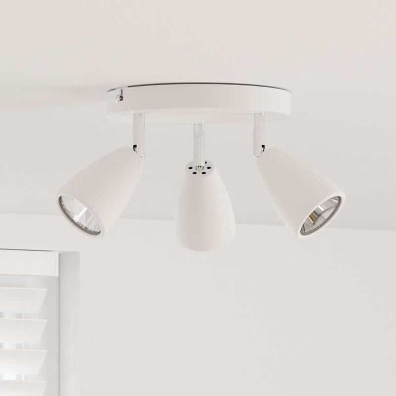 foto del prodotto vidaxl faretto da soffitto bianco 19 x 19 x 14.5 cm acciaio