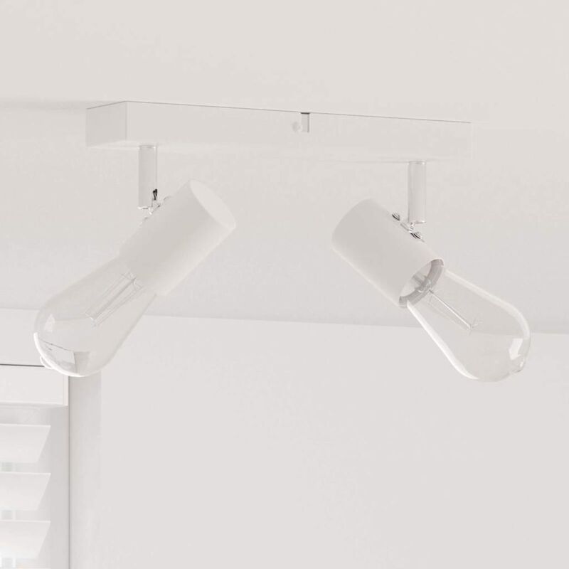 foto del prodotto vidaxl faretto da soffitto vitaxl 2 vie regolabile bianco e27