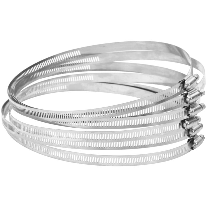 foto del prodotto vidaxl fascette stringitubo 6pz 91 220 mm in acciaio inox 304