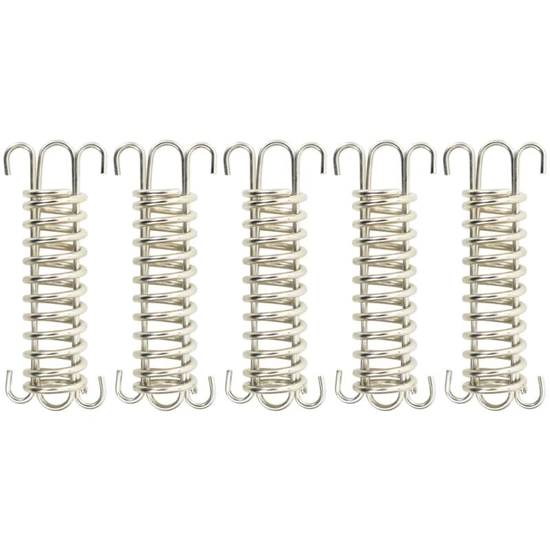 foto del prodotto vidaxl fermi a molla per vela parasole 5 pz in acciaio inox