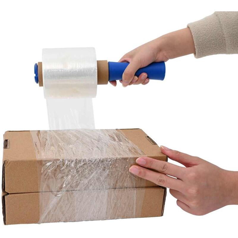 foto del prodotto vidaxl film estensibile con manico 10 pz trasparente 23 m 50cm x 150m