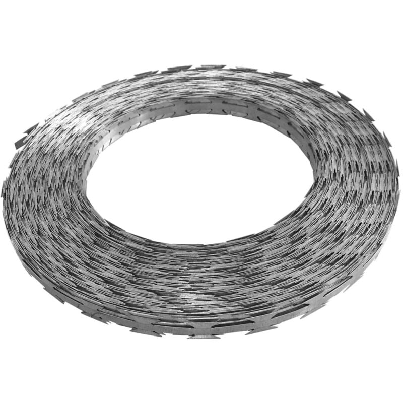 foto del prodotto vidaxl filo spinato rotolo da 100m in acciaio recinto allevamento recinzione terreni