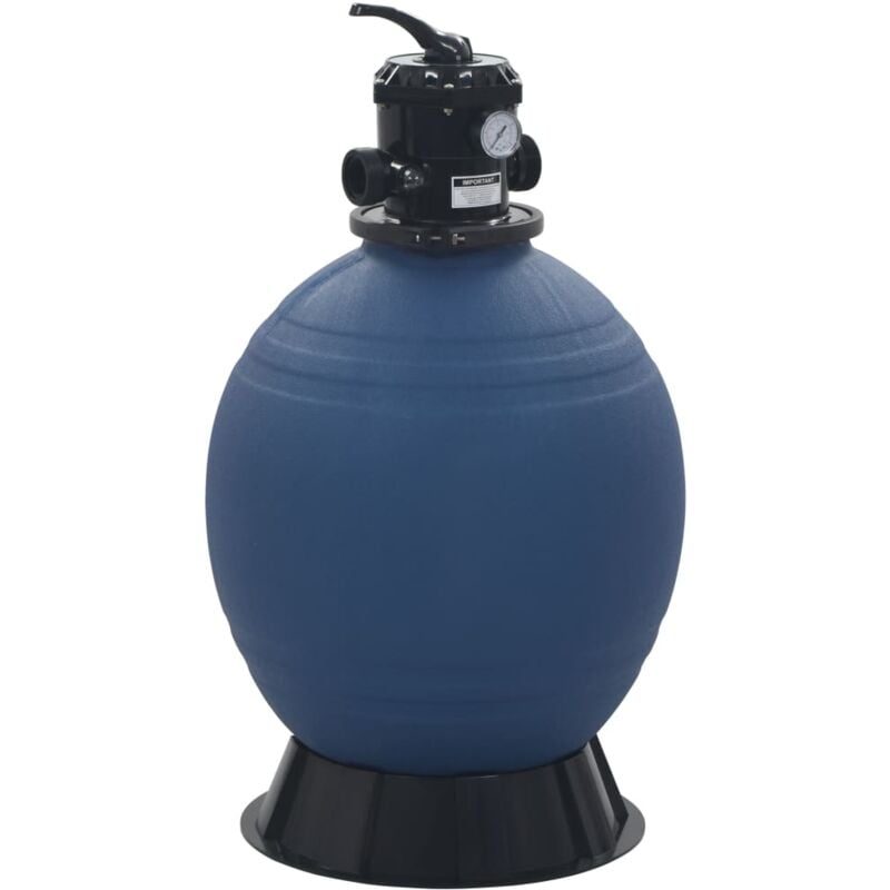 foto del prodotto vidaxl filtro a sabbia per piscine valvola a 6 posizioni blu 560 mm
