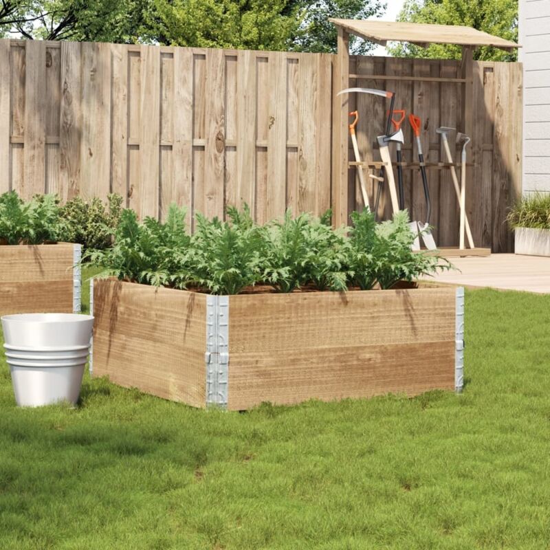 foto del prodotto vidaxl fioriera da giardino 100x100 cm in legno massello di pino