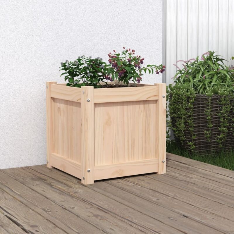 foto del prodotto vidaxl fioriera da giardino 40x40x40 cm in legno massello di pino