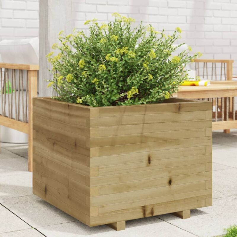 foto del prodotto vidaxl fioriera da giardino 60x60x49,5 cm in legno di pino impregnato