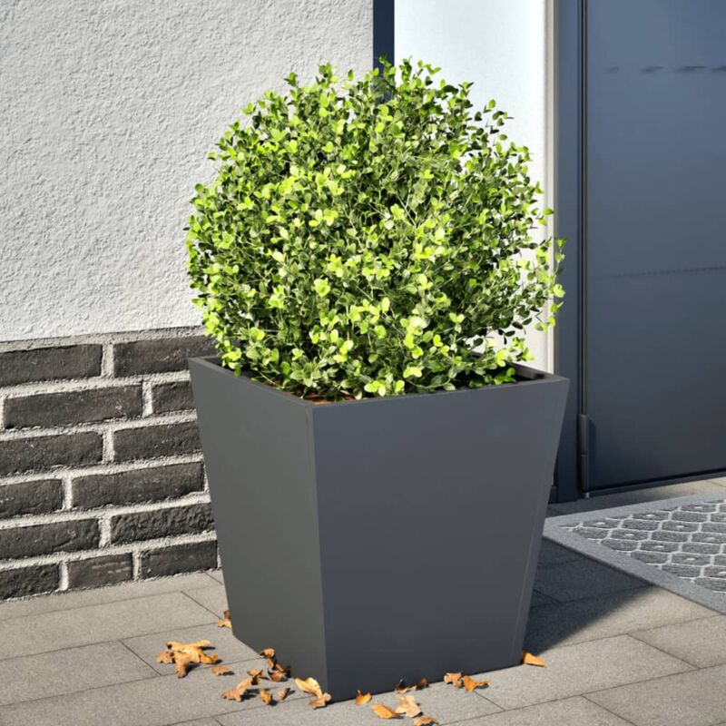 foto del prodotto vidaxl fioriera da giardino antracite 40x40x40 cm in acciaio