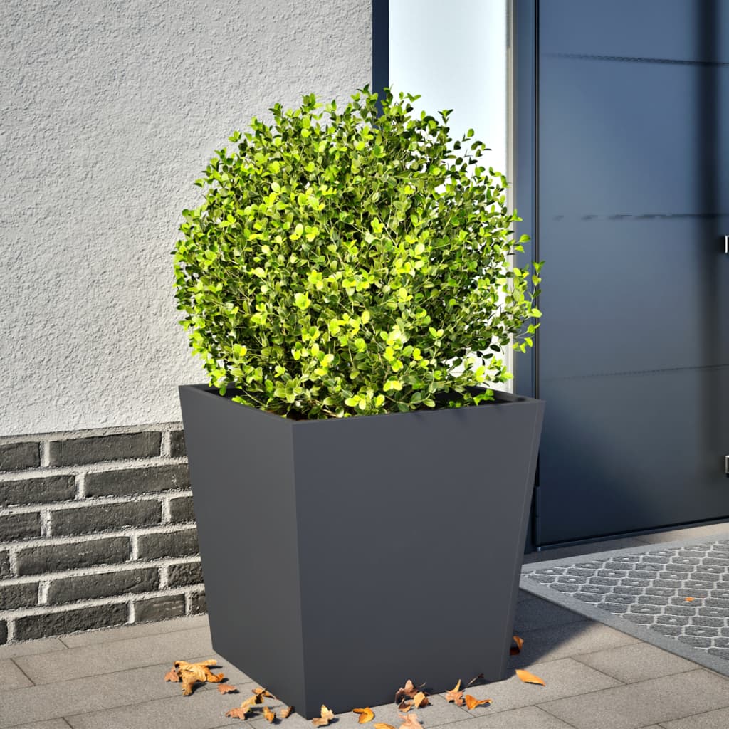 foto del prodotto vidaxl fioriera da giardino antracite 50x50x50 cm in acciaio