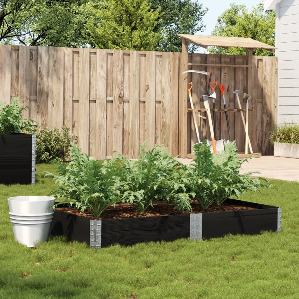 foto del prodotto vidaxl fioriera da giardino nera 150x100 cm in legno massello di pino