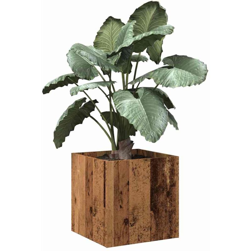 foto del prodotto vidaxl fioriera legno antico 40x40x40 cm in legno multistrato