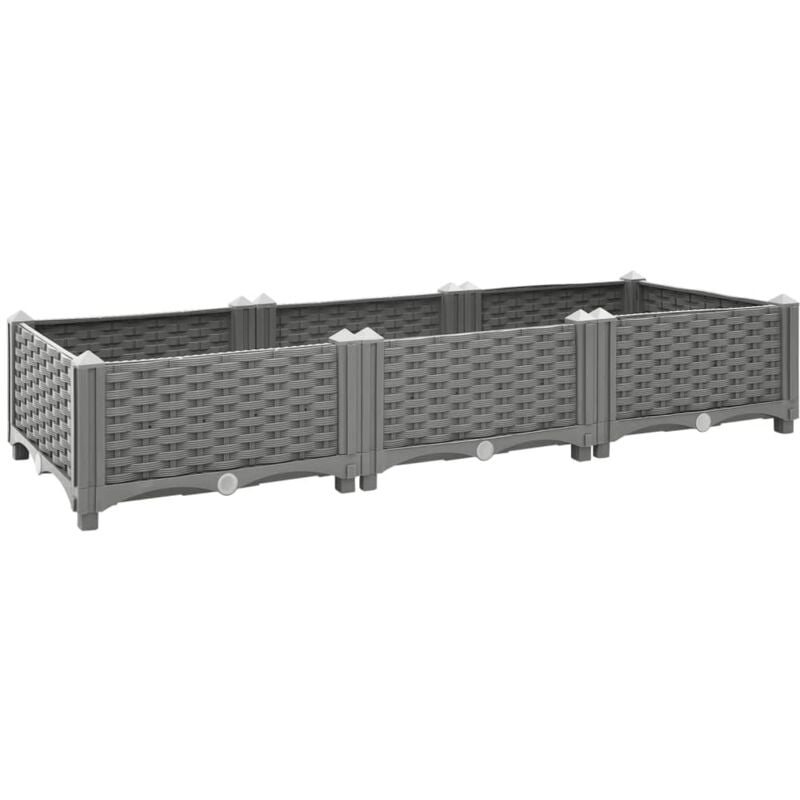 foto del prodotto vidaxl fioriera rialzata 120x40x23 cm in polipropilene